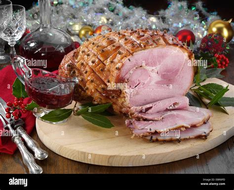 Honey Roasted Glazed Ham Joint Hi Res Stock Photography And Images Alamy