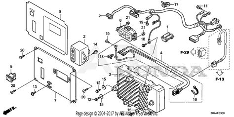 Honda Eb2000i A Generator Jpn Vin Gcanm 1300001 To Gcanm 9999999 Parts Diagram For Control Panel