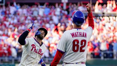 Marsh Madness Phillies Beat Braves 8 3 In Game 4 Into Nlcs