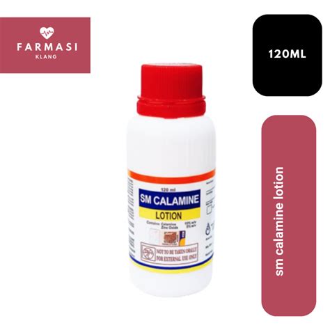 Sm Calamine Lotion 120ml Relief Itchinessmelegakan Kegatalannappy