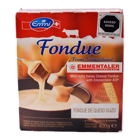 Fondue Emmi Queso Suizo Con Queso Emmentaler 400 G Walmart