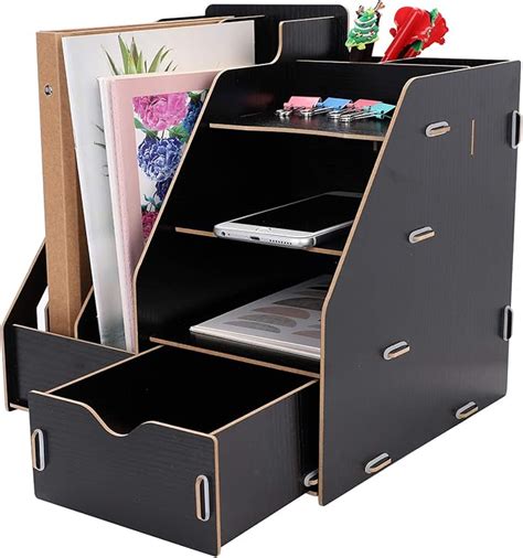 Tisch Organizer F Cher Make Up Organizer Holz Dokumentenablage Stabil