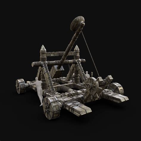 Medieval Catapult - 3D Model by Enterables