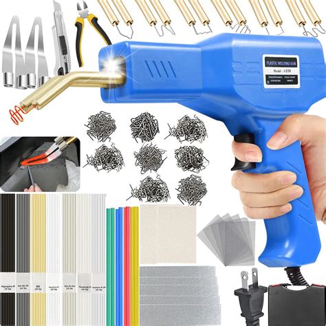 Upgraded 220W Plastic Welder 2 In 1 Plastic Welding Kit 800PCS Hot Staples Plastic Repair Kit