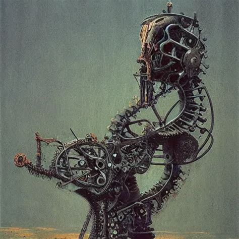 an organic biomechanical machine by Beksinski | Stable Diffusion | OpenArt