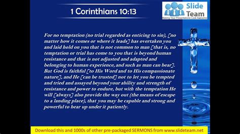 0514 1 Corinthians 1013 No Temptation Has Overtaken You Except