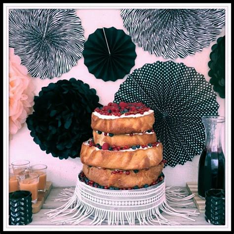 Rustic Naked Cake With Mascarpone And Berry Coulis