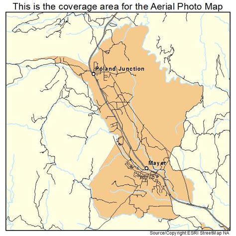 Aerial Photography Map of Mayer, AZ Arizona