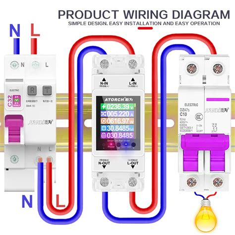 Compteur Lectrique Intelligent Monophas Wifi Avec Affichage Num Rique 3