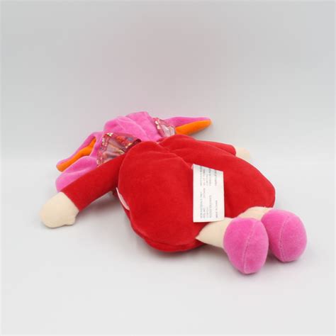 Doudou Poup E Lutin Grenadine Rouge Orange Rose Fleurs Corolle