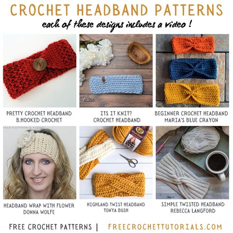 Headband Crochet Pattern With Pretty Flower Best Flower Site