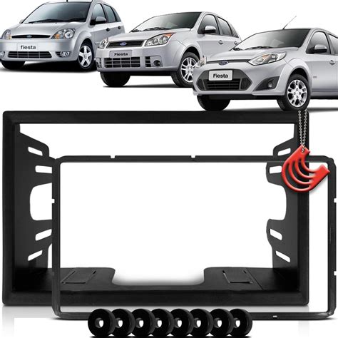 Moldura Painel 2 Din Central Multimidia Dvd Mp5 Padrão Chinês Ford