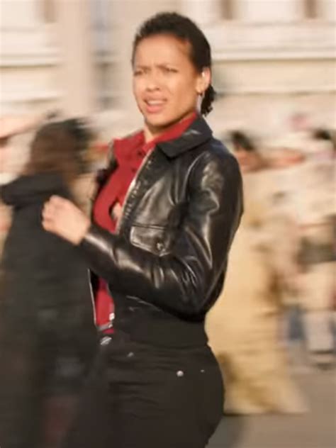 Lift 2024 Gugu Mbatha Raw Black Leather Jacket Jacketsland