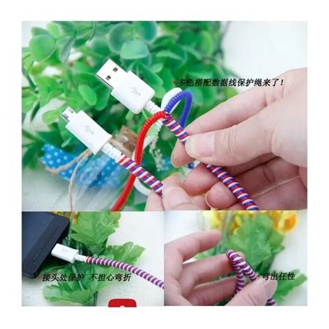 Ofertas En 3x Protector Cable Espiral Colores Al Azar Resorte