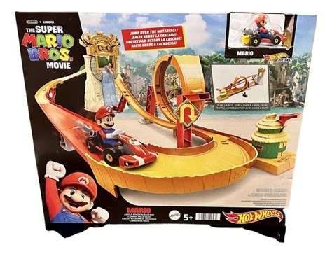 Super Mario Pista Carrera En La Selva Hot Wheels Mattel Pistas Y Vehiculos De Juguete Megatone