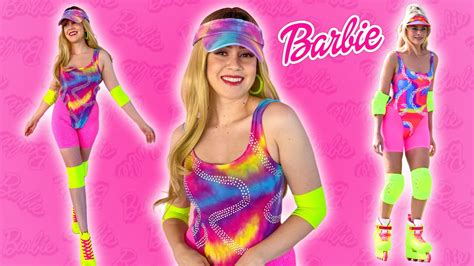 DIY BARBIE MOVIE HALLOWEEN COSTUME ROLLER SKATING BARBIE Lucykiins