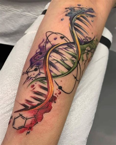 30 Pretty DNA Tattoos To Inspire You Style VP Page 23 Dna Tattoo