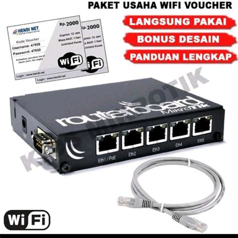 Jual Paket Mikrotik Rb450g Full Seting Hotspot Voucher Siap Pakai Di