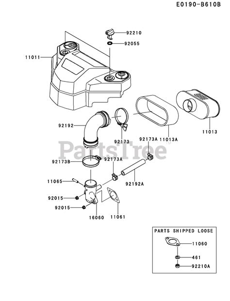 Kawasaki Fs541v Cs34 Kawasaki Engine Air Filtermuffler Parts Lookup