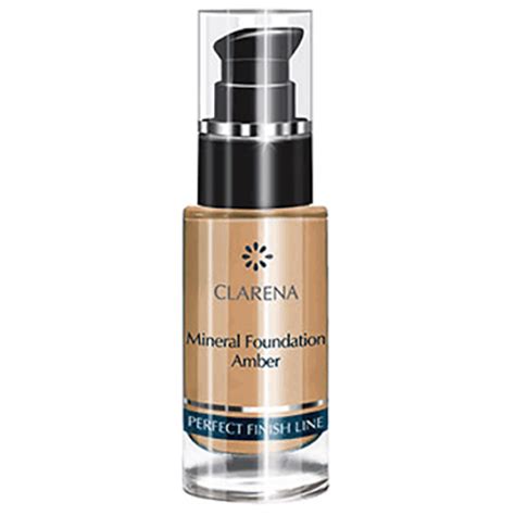 Clarena Perfect Finish Line Mineral Foundation Amber Mineralny