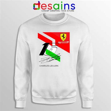 Charles Leclerc Signature Sweatshirt Driver Scuderia Ferrari Sweater