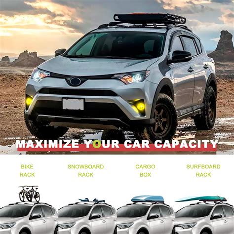 Kinggeri Roof Racks Cross Bars For Toyota Rav4 2013 2018 Accessories