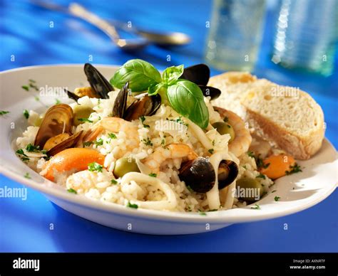 ITALIAN SEAFOOD RISOTTO Stock Photo - Alamy