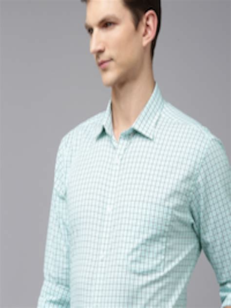 Buy Park Avenue Pure Cotton Slim Fit Checked Formal Shirt Shirts For