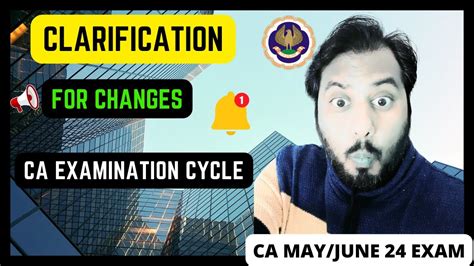 Clarification For Changes In Icai Examination Cycle Foundation Inter