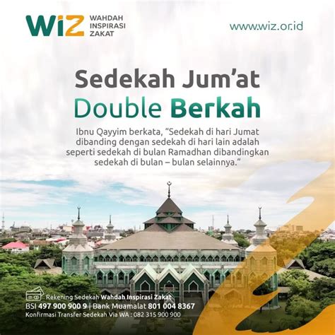 Sedekah Jumat Double Berkah WAHDAH INSPIRASI ZAKAT