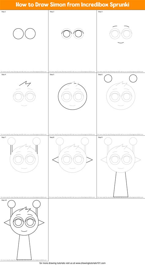 How To Draw Simon From Incredibox Sprunki Incredibox Sprunki Step By
