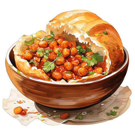 Premium AI Image Watercolor Of Bunny Chow A Popular Street Food In