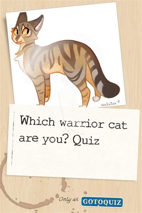 Which warrior cat are you? Quiz | Warrior cats books, Warrior cats quiz ...