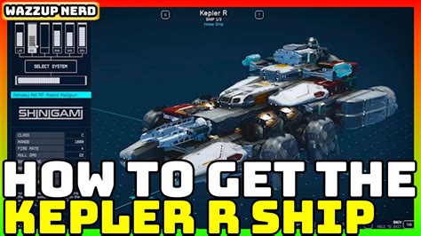 Starfield How To Get The Best Free Ship Kepler R Worth K Youtube