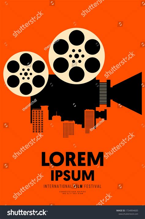 Movie Film Poster Design Template Background Stock Vector (Royalty Free) 1734894683 | Shutterstock