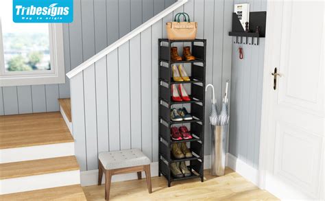 Amazon Tribesigns Vertical Shoe Rack Narrow Shoe Shelf Slim