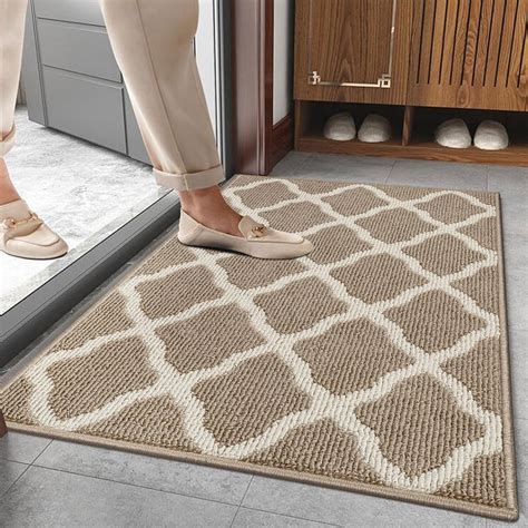 Shacos Door Mats 24x36 Indoor Washable Doormats Non Slip Rubber