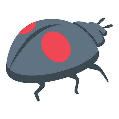 Icono De Mariquita Vector Isom Trico Lindo Insecto Escarabajo Insecto