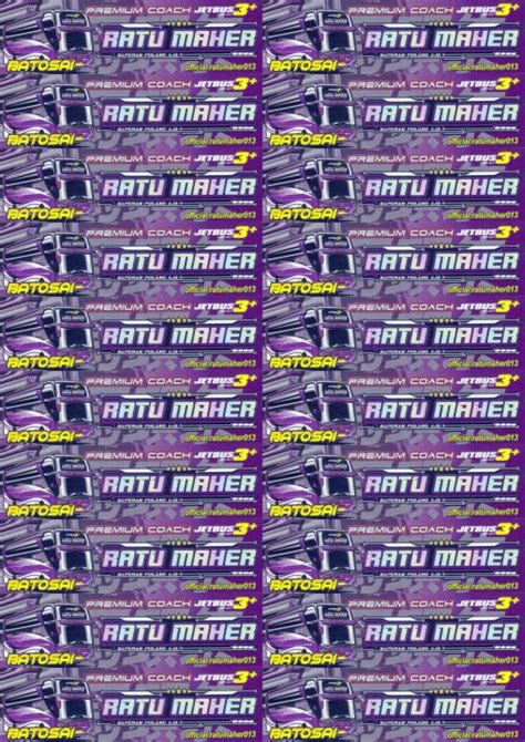 Stiker Bus Ratu Maher Lazada Indonesia