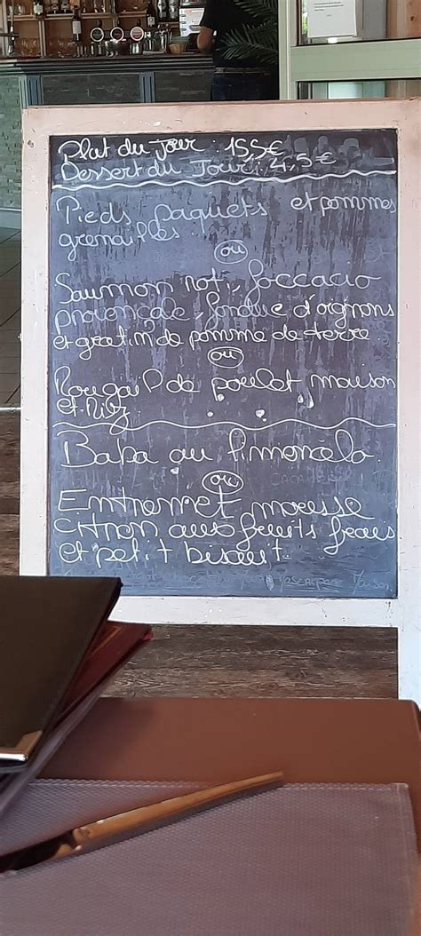 Menu au Restaurant du Lac Digne les Bains Plan d eau des Ferréols