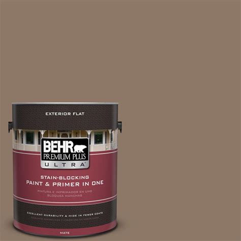 BEHR Premium Plus Ultra 1 Gal PPU5 5 Coconut Shell Flat Exterior