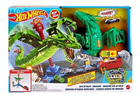 Hot Wheels Pista City Ataque Aereo Do Dragao Mattel Gjl Frete grátis
