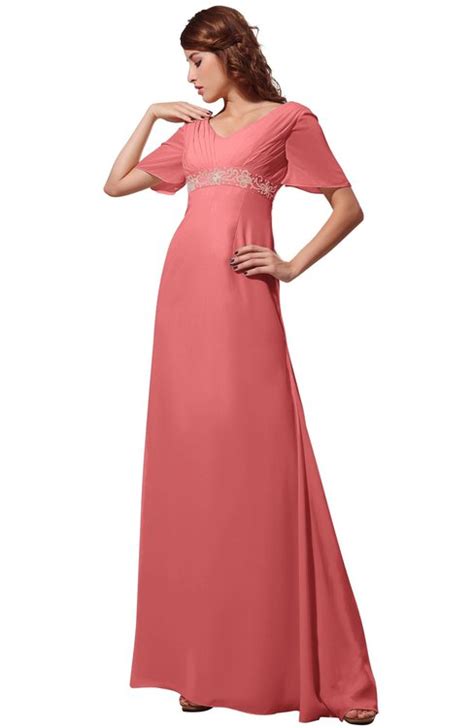 ColsBM Alaia Coral Bridesmaid Dresses ColorsBridesmaid