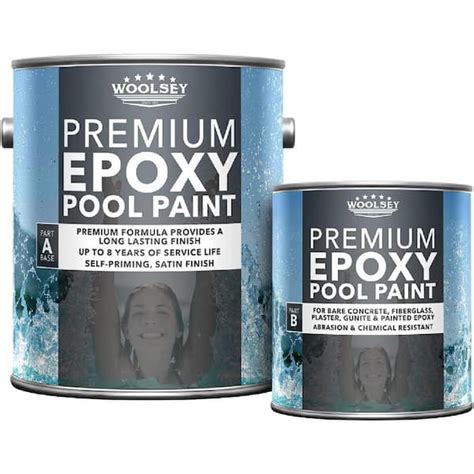 WOOLSEY Premium Epoxy Pool Paint White 930 193006 The Home Depot