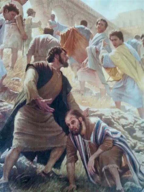 Paul Survives Stoning Acts Bible Pictures Bible Artwork