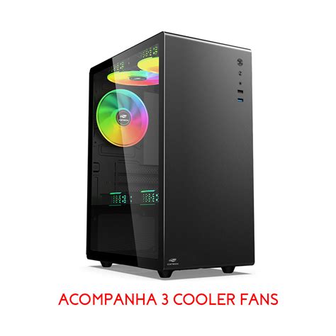 Gabinete Game C Tech Coolers Preto Mt G Bk