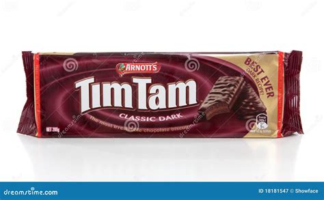 Packet Of Tim Tam Chocolate Biscuits Editorial Photography - Image ...