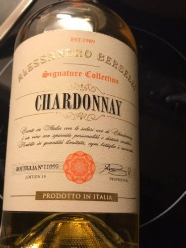 Alessandro Berselli Signature Collection Chardonnay Vivino