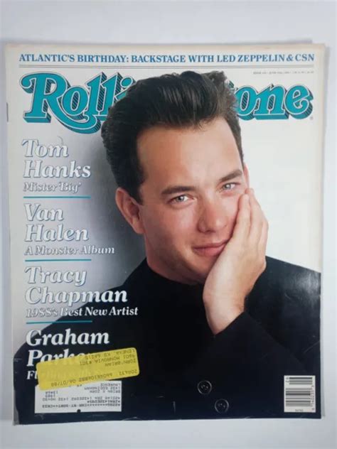 Tom Hanks Tracy Chapman Led Zeppelin Halen Rolling Stone Magazine June