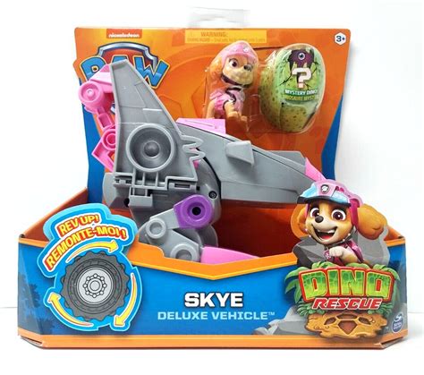 Paw Patrol Dino Rescue Skye Deluxe Vehicle With Figure And Mystery Dino